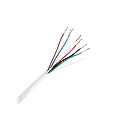 Bobina de 305 Metros / 6 x 22 AWG  / Cable de Cobre / Tipo CMR / Para Interior / Para Aplicaciones de Control de Accesos / Alarmas de Intrusión / Automatización / Interfonos y TV Porteros - Kompletum