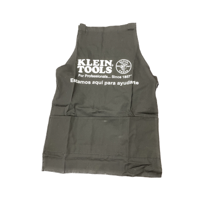 Mandil de Lienzo para Parrillero Experto. Color Negro y Grabados en Blanco - Kompletum