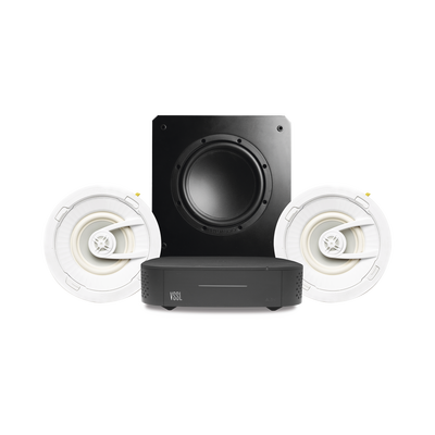 KIT Amplificador VSSL A1X | 2 Bocinas de Techo TruAudio G72 | Subwoofer SS10 - Kompletum