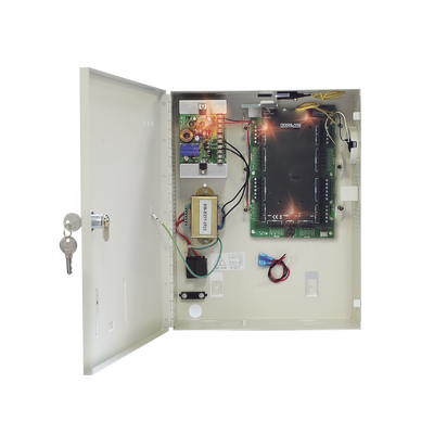 Controlador de Acceso para 2 Lectoras / 30,000 Tarjetas / Incluye Gabinete y Fuente de Alimentación - Kompletum