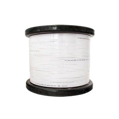 Caja de Cable 305 m, RG59 + 2 Hilos Calibre 18 Color Blanco. SYSCOM