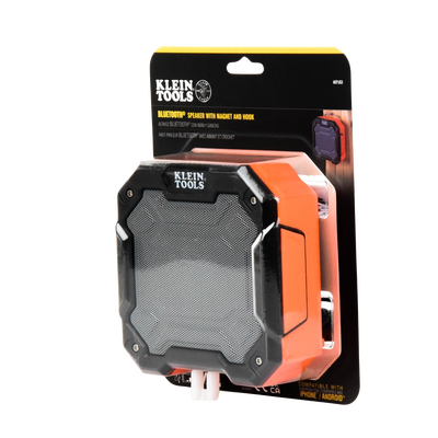 Bocina Portátil BLUETOOTH® con Imán y Gancho para Colgarse. Permite Altavoz Manos Libres con Micrófono Incorporado. - Kompletum