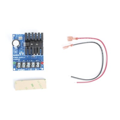 6 o 12 o 24 Vcc @ 1.2  A o 0.75 A / fuente tipo tarjeta / 1 salida / requiere transformador de entrada / capacidad de respaldo / Batería no incluida. ALTRONIX