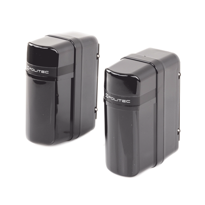 Detector Fotoeléctrico (A baterías) / 0 Falsas Alarmas / Alcance de 60m de Exterior y  350m en interior / Fácil Alineación / Compatible con cualquier panel de alarma - Kompletum