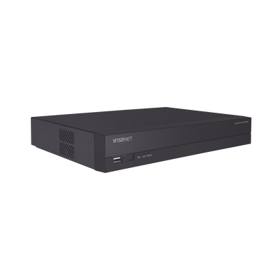 NVR 8 canales soporta hasta 8MP / H.265 / P2P Wisenet / 8 puertos PoE Plug and Play. - Kompletum