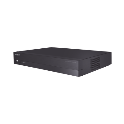 NVR 8 canales soporta hasta 8MP / H.265 / P2P Wisenet / 8 puertos PoE Plug and Play. - Kompletum
