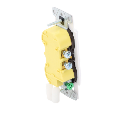 Tomacorriente receptáculo convencional  120V, 15A, color blanco. - Kompletum