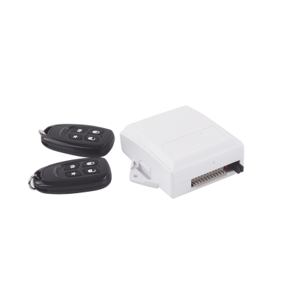 Receptor Universal con conexion directa al Keybus del panel de alarma con relevador auxiliar para abrir puertas de garage o aplicaciones de pulso momentaneo - Kompletum