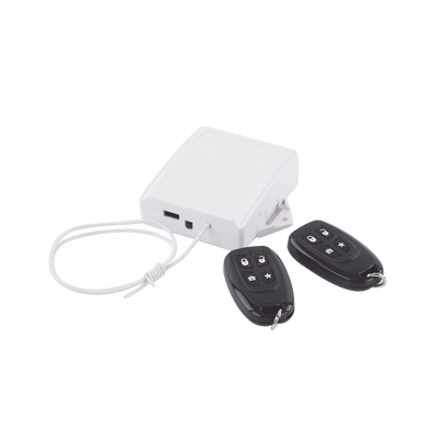 Receptor Universal con conexion directa al Keybus del panel de alarma con relevador auxiliar para abrir puertas de garage o aplicaciones de pulso momentaneo - Kompletum
