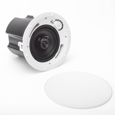 Altavoz comercial de 2 vías | 70V /100V | 8 Ohms | montaje en techo | woofer de 6.5 in | 60 Watts | - Kompletum