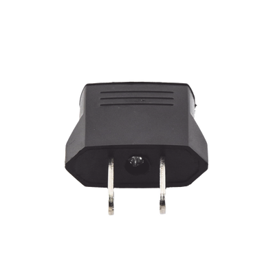 Adaptador de enchufe europea a americano, Calidad PREMIUM @ 6 A ; 110 - 250 Vca EPCOM POWERLINE