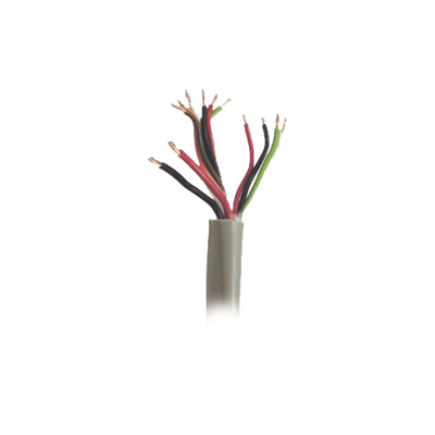 Bobina de Cable de 500 Metros / Color Gris / Sistemas de Alarmas de Intrusión y Control de Acceso / 5 Pares Calibre 22 / 1 Par Calibre 18 / Intemperie VIAKON
