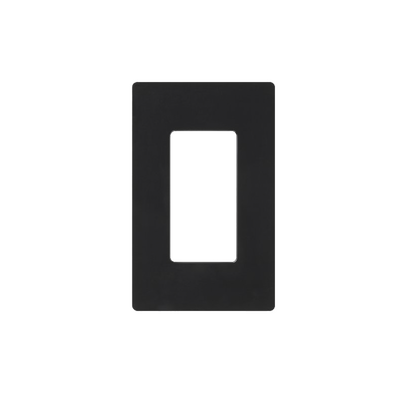Tapa Color Negro para interruptor o dimmer Lutron, 1 gang, limpio y moderno - Kompletum