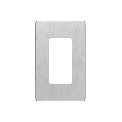 Tapa Color Metálico para interruptor o dimmer Lutron, 1 gang, limpio y moderno - Kompletum