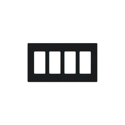 Placa de pared 4 espacio, para atenuador (dimmer), switch ó control remoto PICO inalámbrico. - Kompletum