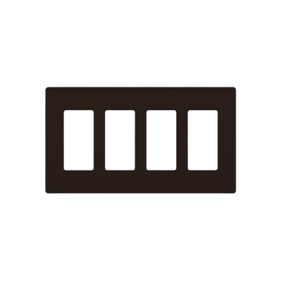 PLACA DE PARED COLOR CAFÉ, 4 ESPACIOS - Kompletum