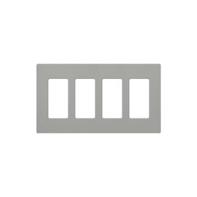 PLACA DE PARED COLOR GRIS, 4 ESPACIOS - Kompletum