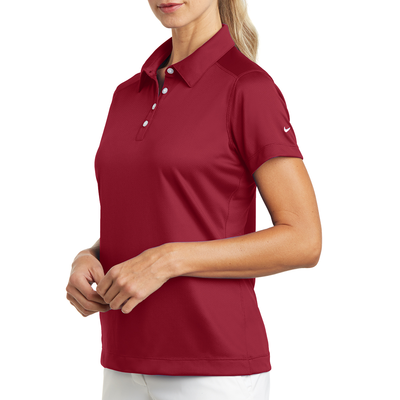 Playera Polo Dri-FIT color Rojo Obscuro para Mujer - Kompletum