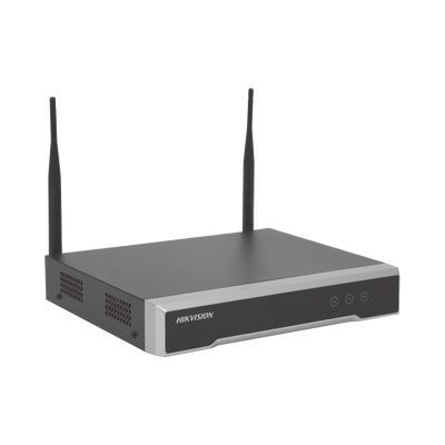 NVR 4 Megapixel / 4 canales IP / 1 Bahía de Disco Duro / 2 Antenas Wi-Fi / Salida de Vídeo Full HD - Kompletum
