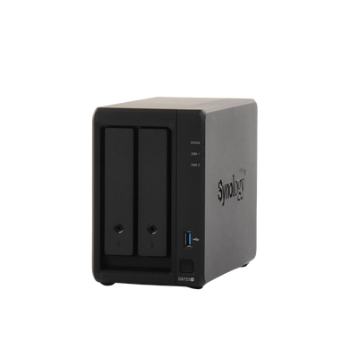 Servidor NAS de 2 Bahías (Expandible a 7 Bahías) / Hasta 126 TB / Servicio Nube Gratis (P2P) / Administración Remota y Respaldo Programado - Kompletum