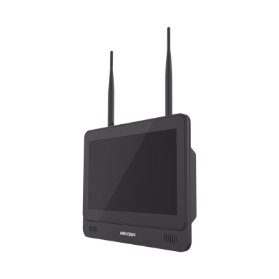 NVR 4 Megapixel / Pantalla LCD 11.6" / 4 canales IP / 1 Bahía de Disco Duro / 2 Antenas Wi-Fi / Salida de Vídeo Full HD - Kompletum