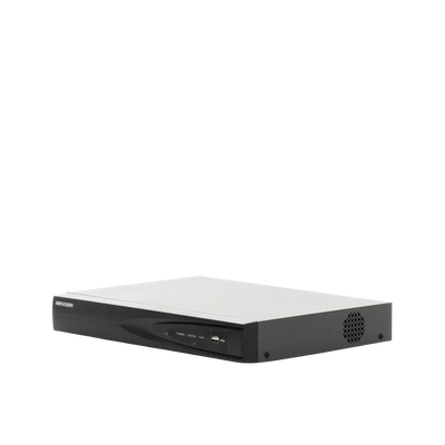 NVR 8 Megapixel (4K) (Compatible con Cámaras ACUSENSE) / 4 canales IP / 4 Puertos PoE+ / 1 Bahía de Disco Duro / Salida de Vídeo en 4K / 300 Metros PoE Modo Extendido - Kompletum