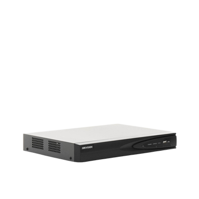 NVR 8 Megapixel (4K) (Compatible con Cámaras ACUSENSE) / 4 canales IP / 4 Puertos PoE+ / 1 Bahía de Disco Duro / Salida de Vídeo en 4K / 300 Metros PoE Modo Extendido - Kompletum