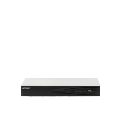 NVR 8 Megapixel (4K) (Compatible con Cámaras ACUSENSE) / 4 canales IP / 4 Puertos PoE+ / 1 Bahía de Disco Duro / Salida de Vídeo en 4K / 300 Metros PoE Modo Extendido - Kompletum