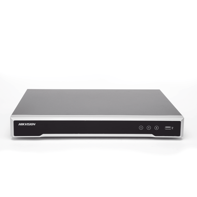 NVR 12 Megapixel (4K) / 8 canales IP / 8 Puertos PoE+ / Soporta Cámaras con AcuSense / 2 Bahías de Disco Duro / Switch PoE 300 mts / HDMI en 4K / Soporta POS / ACUSENSE (Evita Falsas Alarmas) - Kompletum