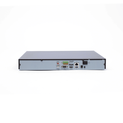 NVR 8 Megapixel (4K) / 16 canales IP / Soporta Cámaras con AcuSense / 2 Bahías de Disco Duro / HDMI en 4K / Sin Puertos PoE+ / Alarmas I/O - Kompletum