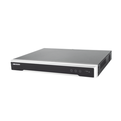 NVR 8 Megapixel (4K) / 16 canales IP / 16 Puertos PoE+ / Soporta Cámaras con AcuSense / 2 Bahías de Disco Duro / Switch PoE 300 mts / HDMI en 4K - Kompletum