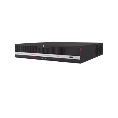 NVR 32 Megapixel (8K) / 32 Canales IP / AcuSense / ANPR / Conteo de Personas / Heat Map / 8 Bahías de Disco Duro / 2 Tarjetas de Red / Soporta RAID con Hot Swap / 2 HDMI en 8K / Soporta POS / Alarmas I/O / ACU - Kompletum