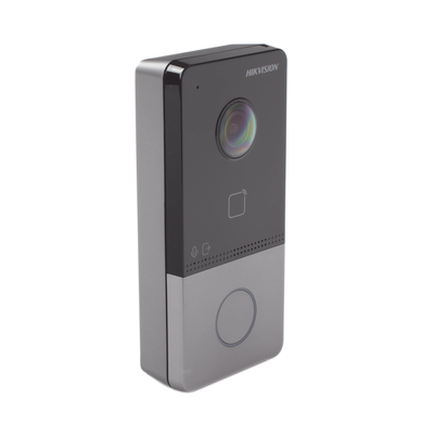 Videoportero IP 2 MP / PoE Estandar / IP65  / Apertura desde Hik-connect / Soporta 1 Departamento y Hasta 6 Monitores / Soporta Tarjetas Mifare / 1 Salida Relay - Kompletum