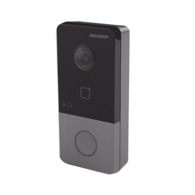 Videoportero IP 2 MP / PoE Estandar / IP65  / Apertura desde Hik-connect / Soporta 1 Departamento y Hasta 6 Monitores / Soporta Tarjetas Mifare / 1 Salida Relay - Kompletum