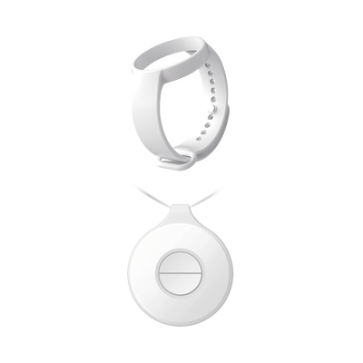 (AX PRO) Botón de Pánico Doble Inalámbrico Portátil HIKVISION / IP54 / Indicador LED + (AX PRO) Pulsera para Botón de Pánico Portátil - Kompletum