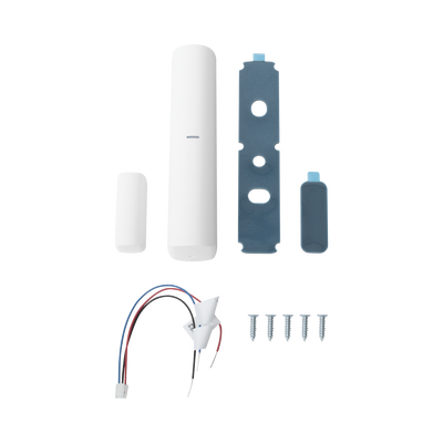 (AX PRO) Contacto Magnético Inalámbrico + 2 ZONAS PARA AGREGAR SENSORES CABLEADOS / 3 en 1 / Soporta 2 Zonas Cableadas - Kompletum