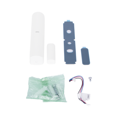 (AX PRO) Detector de Impacto + Magnético Inalámbrico + 2 ZONAS PARA AGREGAR SENSORES CABLEADOS / 3 en 1 / Soporta 2 Zonas Cableadas - Kompletum