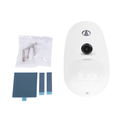 (AX PRO) CÁMARA Inalámbrica + PIR / 6 Años de Batería / Inmunidad a Mascotas / Rango de Detección de 12 mts / Angulo de 85.9° de Cobertura / Uso Interior - Kompletum