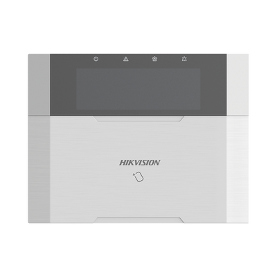 (AX HYBRID PRO) Teclado Compatible con el Panel Hybrid Pro Hikvision DS-PHA64-LP y DS-PHA64-LP(B) / Pantalla LCD / 2 zonas cableadas / 1 salida de alarma / 64 Llaveros - Kompletum