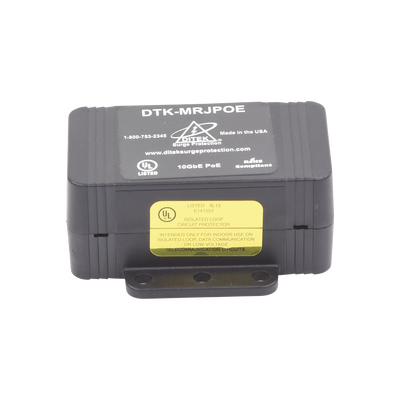 Protector Contra Sobretensiones PoE/HiPoE Hasta 10 GbE, Para Cámaras IP PoE, WAP, Control de Acceso, Iluminación PoE DITEK