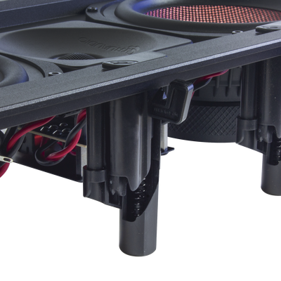 BOCINA DE PARED | 2 WOOFERS DE FIBRA DE CARBONO 6.5'' | TWEETER DE TITANIO 1'' | 200W - Kompletum