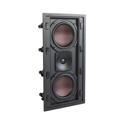BOCINA DE PARED | 2 WOOFERS DE FIBRA DE CARBONO 6.5'' | TWEETER DE TITANIO 1'' | 200W - Kompletum