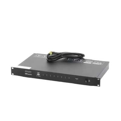 Secuenciador de Potencia | 8 Salidas | Delay de activación de 1 segundo | Recomendado para rack de amplificación, Videowall, o equipos de alta potencia. - Kompletum