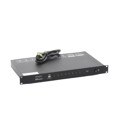 Secuenciador de Potencia | 8 Salidas | Delay de activación de 1 segundo | Recomendado para rack de amplificación, Videowall, o equipos de alta potencia. - Kompletum