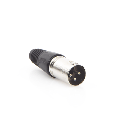 Conector XLR 3 Pines Macho | Ideal para Conexiones de Micrófonos, Mezcladoras | Equipo de Audio Profesional - Kompletum