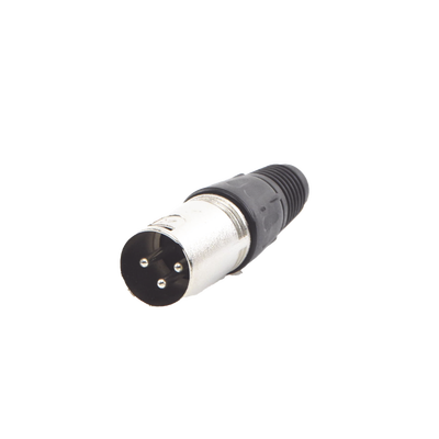 Conector XLR 3 Pines Macho | Ideal para Conexiones de Micrófonos, Mezcladoras | Equipo de Audio Profesional - Kompletum