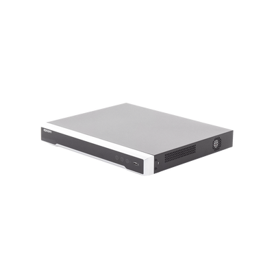 (ACUSENSE / Evita Falsas Alarmas) DVR 4K / 16 Canales TURBOHD + 16 Canales IP / 2 Bahía de Disco Duro / Audio por Coaxitron / Salida de Vídeo en 4K - Kompletum