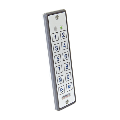 Lector ultra delgado de proximidad con teclado, capacidad de lectura de tarjetas  de proximidad de 125 Khz (tipo EM y HID) - Kompletum