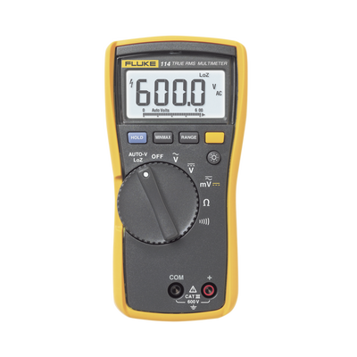 Multímetro Digital Básico para Electricista, Uso con Voltaje Máximo de 600 V y Pantalla LED Retroiluminada FLUKE