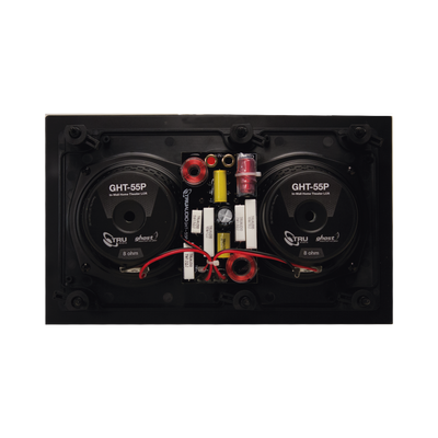 altavoces de montaje en la pared | woofers dobles de 5in | tweeter de 1in | 100W | 8ohms - Kompletum